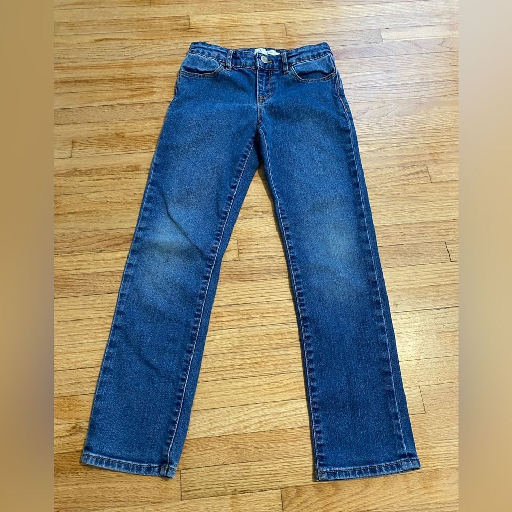GAP Kids Boy Size 8 regular straight leg Denim Blue Jean Pants Adjustable Waist